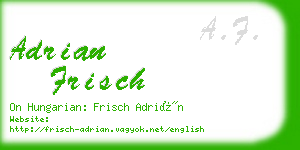 adrian frisch business card